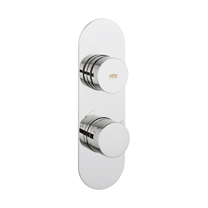 Product Cut out image of the Crosswater Drift Dial Portrait 1 Outlet Thermostatic Shower Valve